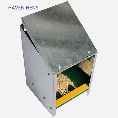  GALVANISED POULTRY HOPPER CHICKEN FEEDER 2.5kg • £34.85