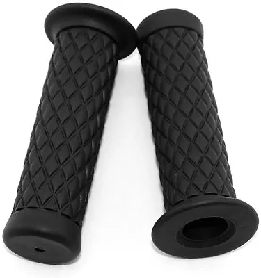Motorcycle Grips Non Slip Rubber Bar End Thruster Grip 7/8  22mm 24mm Universal • $9.39