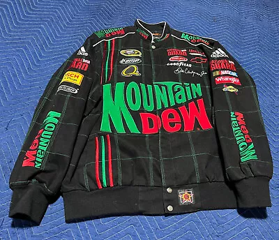Dale Earnhardt JR Nation Authentic NASCAR Mountain Dew Racing Jacket XL • $75