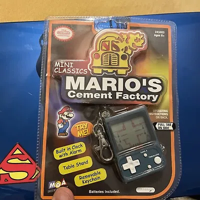 Nintendo MGA Mini Classics Mario's Cement Factory Keychain 2000- New - • $100