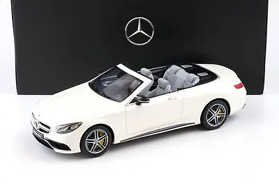 1:18 GT Spirit Mercedes S63 AMG Convertible Designo Diamond White DEALER VERSION • $74.54