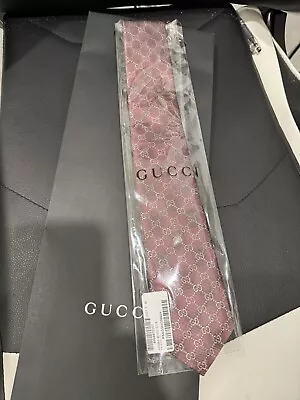 Gucci Necktie Pink All Over Print GG • $199