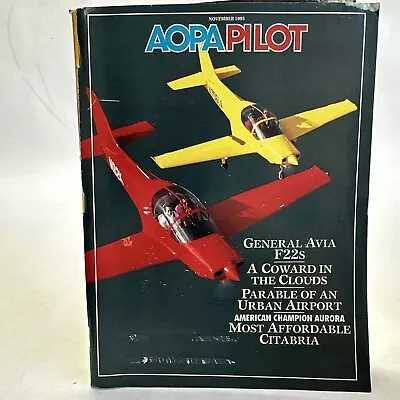 AOPA Pilot Magazine November 1995 Citabria F22s Air-cam. • $12.50