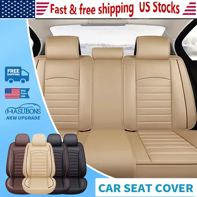 Leather Auto Car Seat Covers Waterproof Cushion For Volkswagen VW Front Rear Set • $100