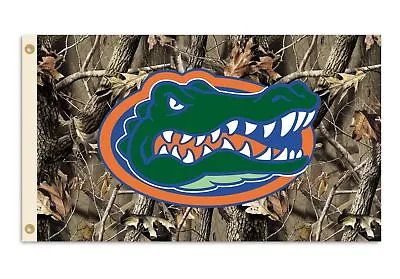 NCAA Florida Gators 3-by-5 Foot Flag With Grommets - Realtree Camo Background • $19.95