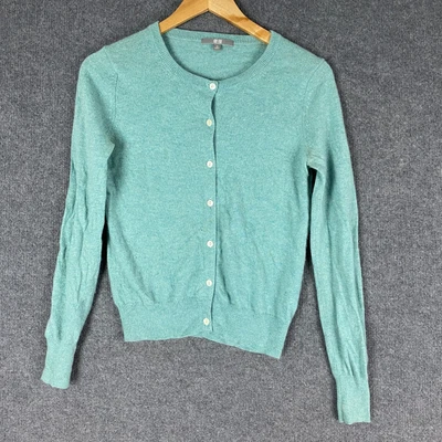 $19.95 • Buy Uniqlo Cardigan Womens Extra Small Blue 100% Cashmere Formal Event Knit Ladies