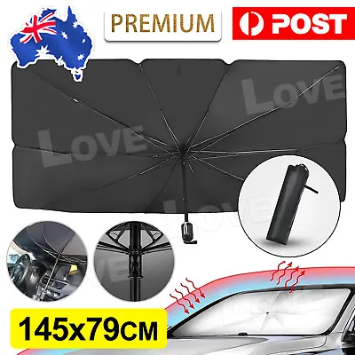 Car Sun Shade Umbrella Windshield Sunshade SUV Front Window Cover Visor Foldable • $12.85