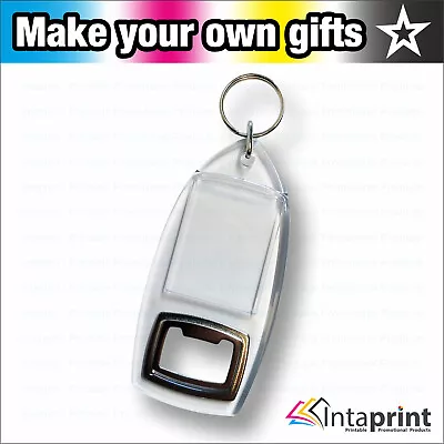 DIY Bottle Opener Keychain R1 Jibe Blank Fob Promotional Keyring 40x32mm Photo • £3.19