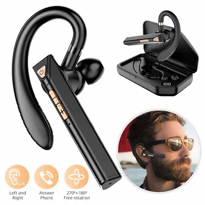 £19.99 • Buy Bluetooth 5.1 Headphones Wireless Earpiece Handsfree Headset Sports Car Ear Hook