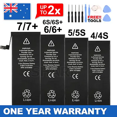 $9.95 • Buy For New IPhone 4S 5 5S 6 6S 7 Plus Internal Battery Replacement OEM