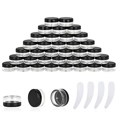 3 Gram Sample Containers With Lids 50 Count Tiny Sample Jars Empty Lip Balm • $10.27