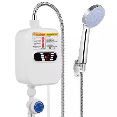 Electric Tankless Water Heater Instant Boiler Under Sink Tap Bathroom Kitchen • £29.99