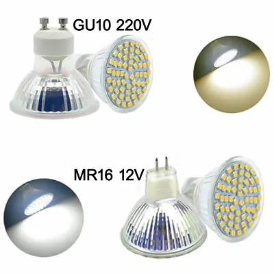 GU10 MR16 LED Bulbs 3W 5W 7W 8W 10W 220V 12V Spotlight SMD Downlight Wall Lights • £4.91