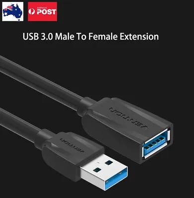 $9.99 • Buy USB 3.0 Male To Female Data Cable Extension Cord For Laptop PC Camera 1M 2M 3M