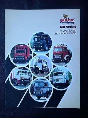 MACK  MB Series Truck Auto  Dealer  Sales Brochure • $15.99