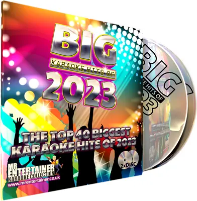 2023 Karaoke Chart Hits Mr Entertainer Big Hits Double CDG Disc Set. Pop Top 40 • £12.95