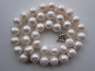 £105 • Buy Super, White South Sea Round Cultured Pearl 18  Necklace, Huge Pearl 11-12mm.