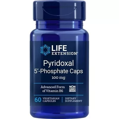 Life Extension Pyridoxal 5'-Phosphate Caps 100 Mg 60 Veg Caps • $15.88