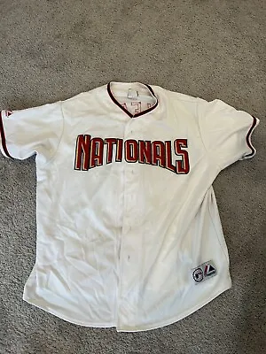 Washington Nationals Baseball Jersey Majestic Adult XLBrad Wilkerson #7 (spot) • $22.36