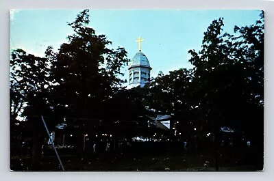 Oak Bluffs Massachusetts Marthas Vineyard Campground Chrome Cancel WOB Postcard • $3