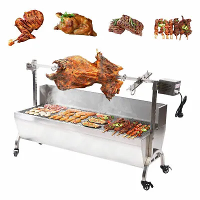 $230.84 • Buy Spit Roaster Rotisserie Pig Lamb Roast BBQ Portable Picnic Outdoor Cooker Grill