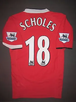 2004-2006 Authentic Nike Manchester United Paul Scholes Jersey Shirt Kit England • $289.99