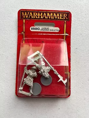 Warhammer Armoured Skeleton Halberdiers NIB METAL OOP Undead Vampire Counts • $20