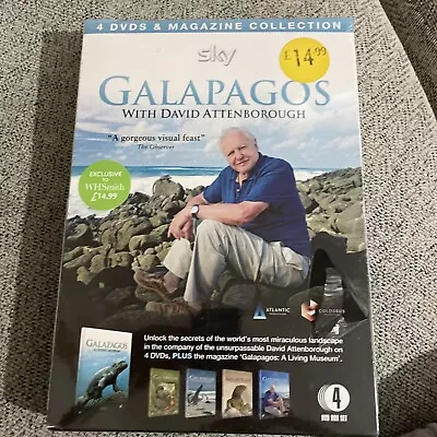 Galapagos With David Attenborough (4 Dvd Set) + 84 Page Magazine BNIW  • £10.99