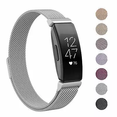 For Fitbit Inspire / 2 / HR Milanese Stainless Steel Magnetic Replacement Band • $13.99