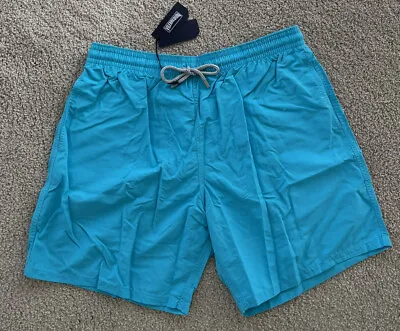 New Authentic Vilebrequin MOOREA Swim Trunks - TURQUOISE - MEN - XXXL - 3XL • $125