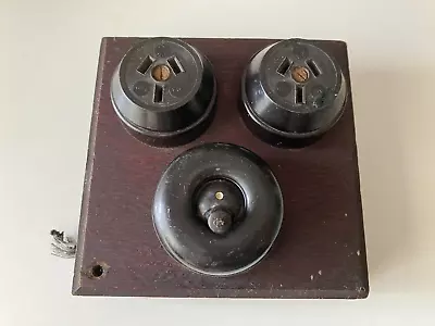 Vintage Old Mid Deco Switch Ring Grips Bakelite Light Switchboard Restoration • $50