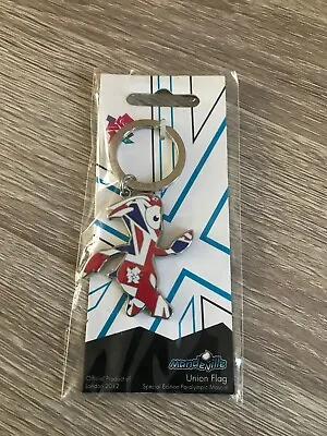 London Paralympics 2012 Mandeville Metal Union Jack Key Ring • £4.95