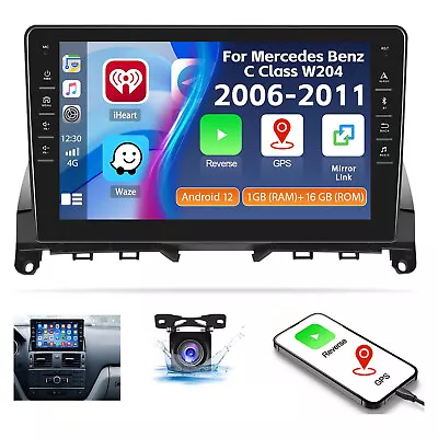 8  Android 12 For Mercedes Benz C Class W204 S204 Car Stereo Radio GPS Navi Wifi • $141.20