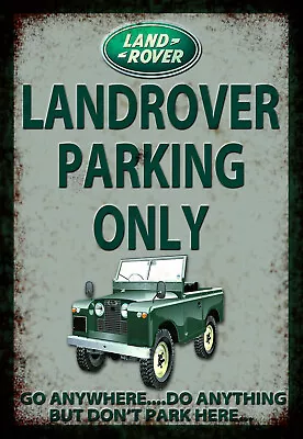 Landrover Parking Advertising Retro Vintage Metal Sign • £5