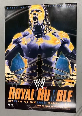 1/19/03 WWE Royal Rumble Poster - 27x39 - Undertaker Ric Flair Triple H +++ • $89.99