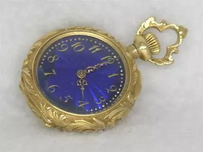 Exquisite & Antique Meylan 27mm Diamond & 18k Gold Lapel Watch Serviced! • $2750