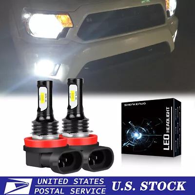 2x H8 LED HID Xenon Light Bulbs Angel Eyes Halo Ring 6000K For BMW E92 80W White • $20.96