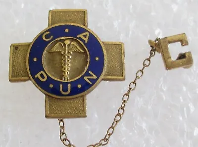 Vintage Nursing Nurse Badge Pin - Unknown Origin Medical Caduceus • $19.99