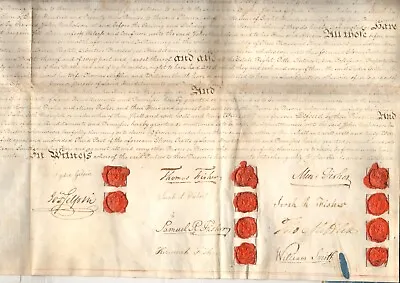 Founding Father Thomas Mifflin Gilpin William Smith John Nicholson Vellum Deed • $999.99