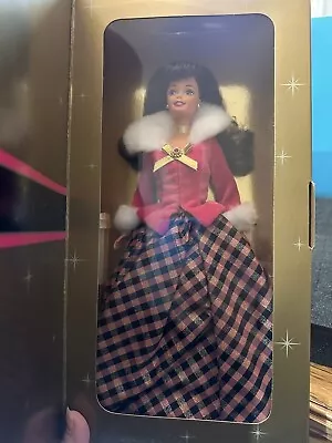 NEW 1996 Mattel Winter Rhapsody Barbie Doll AVON Exclusive Brunette 16873 • $9.99