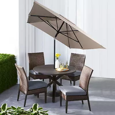 6 X 7.5 Ft Push-up Lift Rectangular Market Patio Umbrella Fade-resistant Outdoor • $29.97