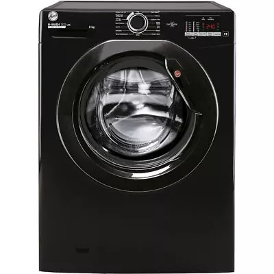 Hoover H3W 582DBBE Washing Machine - Black - 8kg - 1500 Spin - Freestanding • £344