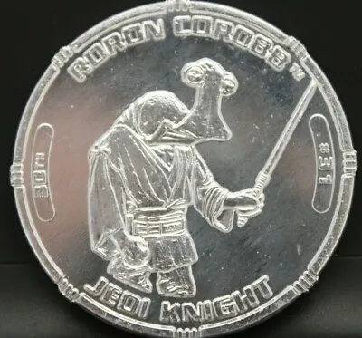 Star Wars 2007 30th Anniversary Silver Coins Roron Corobb Jedi Knight • $9.99