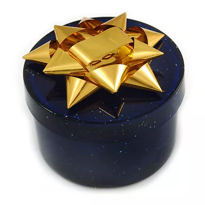 £7.50 • Buy Glitter Blue Bow Ring Jewellery Box