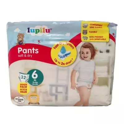 Lupilu Size 6 XL Nappy Pants 32 Pack • £9.79