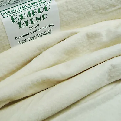 Bamboo Blend 50% Bamboo 50% Cotton Wadding / Batting Quilt Patchwork Quilting • £9