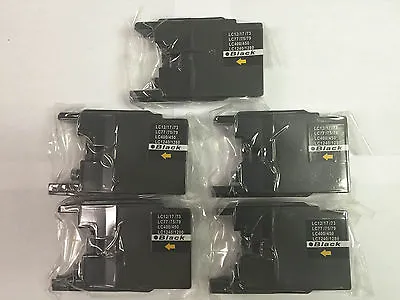 LC75 Black Ink Cartridge For Brother MFCJ955DN J435W J705D J825DW MFC6910DW 5PK • $9.25