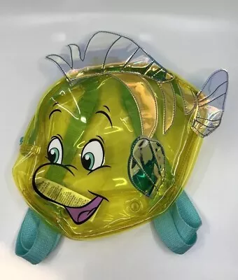 Disney Store Little Mermaid Flounder Clear Transparent Backpack • $14.60