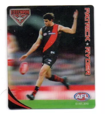 2010 AFL ULTRA 3D FOOTY PLAYS SNACKBRANDS - #21 Patrick RYDER (ESSENDON) • $5