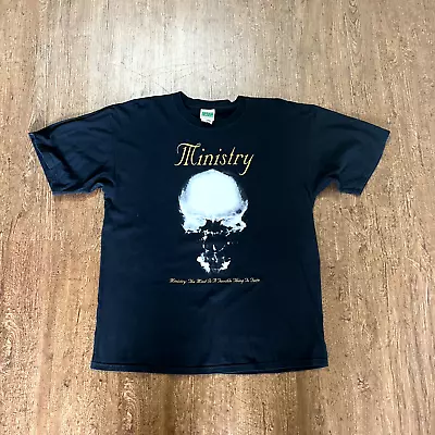 Vintage Ministry Mind Is A Terrible Thing To Taste Shirt XL 2004 Cinder Block • $120